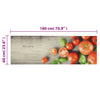 Abwaschbarer Küchenteppich Tomaten Bigan 60x180cm (Samt)