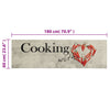 Samt Küchenläufer waschbar Peper Cooking Bigan 60x180cm