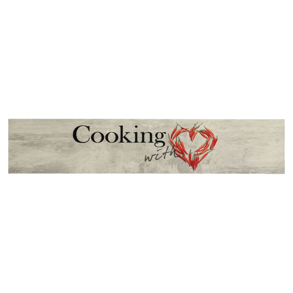 Abwaschbarer Küchenteppich Cooking Bigan 60x300cm (Samt)