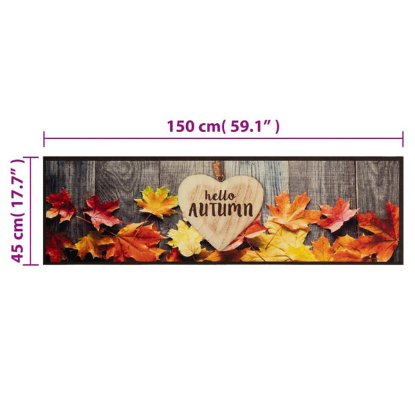 Abwaschbarer Küchenteppich Autumn Bigan 45x150cm (Samt)