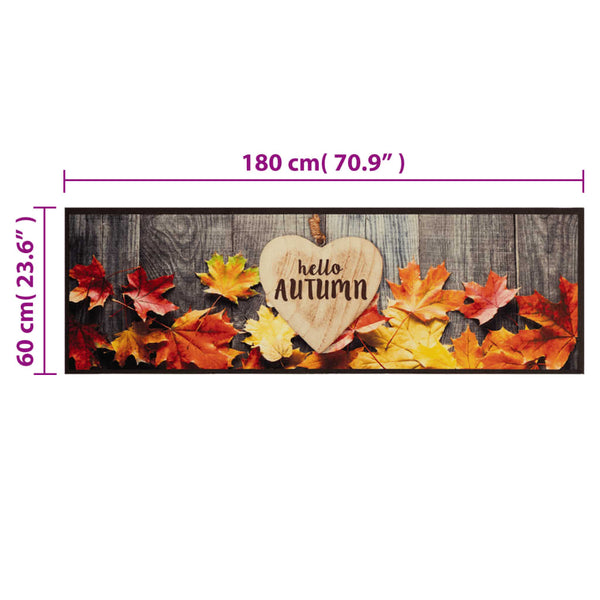 Abwaschbarer Küchenteppich Autumn Bigan 60x180cm (Samt)