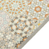 Pastellfarbener waschbarer Küchenteppich Hexagon Bigan 60x300cm (Samt)