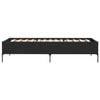 Schwarzes Cierra Bettgestell 90x190cm (Metall und Holz)