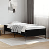 75x190cm Bettgestell Cierra, schwarz (Holz und Metall)
