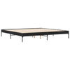 Cierra Bettrahmen 200x200cm schwarz (Holz und Metall)