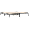Cierra Bettgestell 200x200cm grau (Holz und Metall)