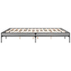 Cierra Bettgestell 200x200cm grau (Holz und Metall)
