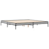 Cierra Bettgestell 200x200cm grau (Holz und Metall)