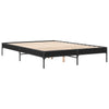 Cierra Bettgestell schwarz 150x200cm (Holz und Metall)