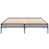 Cierra Bettgestell grau 150x200cm (Holz und Metall)
