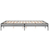 Cierra Bettgestell grau 150x200cm (Holz und Metall)