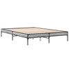 Cierra Bettgestell grau 150x200cm (Holz und Metall)