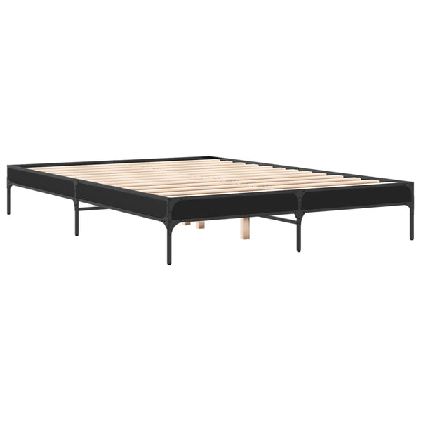 Cierra Bettrahmen 140x200cm schwarz (Holz und Metall)