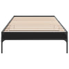 Cierra Bettgestell schwarz 100x200cm (Holz und Metall)