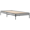 Cierra graues Bettgestell 90x200cm (Holz und Metall)