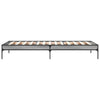 Cierra graues Bettgestell 90x200cm (Holz und Metall)