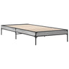 Cierra graues Bettgestell 90x200cm (Holz und Metall)