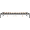 Cierra Bettrahmen Grau 140x190cm (Holz und Metall)
