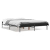 Bettgestell Cierra schwarz 120x190cm (Holz und Metall)