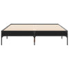 Bettgestell Cierra schwarz 120x190cm (Holz und Metall)