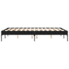 Bettgestell Cierra schwarz 120x190cm (Holz und Metall)