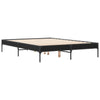 Bettgestell Cierra schwarz 120x190cm (Holz und Metall)