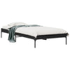 Cierra Bettgestell schwarz 90x190cm (Holz und Metall)