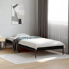 Cierra schwarzes Bettgestell 75x190cm (Holz und Metall)