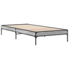 Cierra graues Bettgestell 75x190cm (Holz und Metall)
