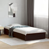 Schwarzes Bettgestell Nerciu 75x190cm (Holz und Metall)