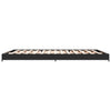 Nerciu Bettgestell schwarz 135x190cm (Metall und Holz)