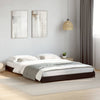 Nerciu Bettgestell schwarz 135x190cm (Metall und Holz)