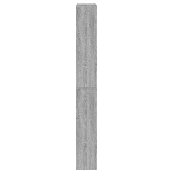 Harmaa kenkäkaappi peilillä 4 tasoa Delira 63x17x134cm (sonoma)
