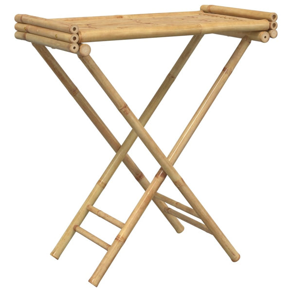 Klappbarer Beistelltisch Sozie 70,5x42,5x80cm (Bambus)