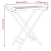 Klappbarer Beistelltisch Sozie 70,5x42,5x80cm (Bambus)