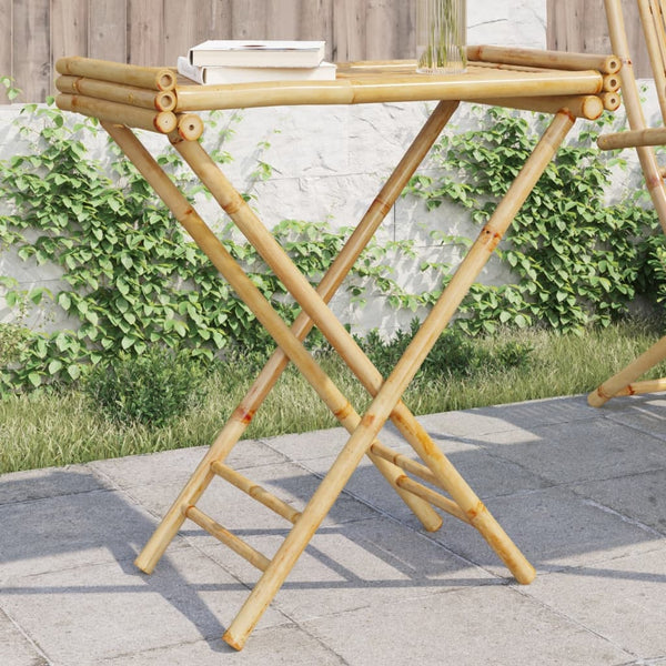 Klappbarer Beistelltisch Sozie 70,5x42,5x80cm (Bambus)