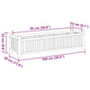Blumenkasten Lastu 100x30x25cm (Bambus)