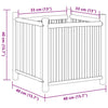 Blumenkasten Lastu 40x40x40cm (Bambus)
