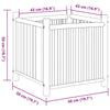 Blumenkasten Lastun 50x50x50cm (Bambus)