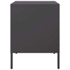 Schwarzer TV-Schrank Militar 36x39x50,5cm (Stahl)