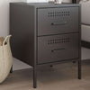 Schwarzer TV-Schrank Militar 36x39x50,5cm (Stahl)