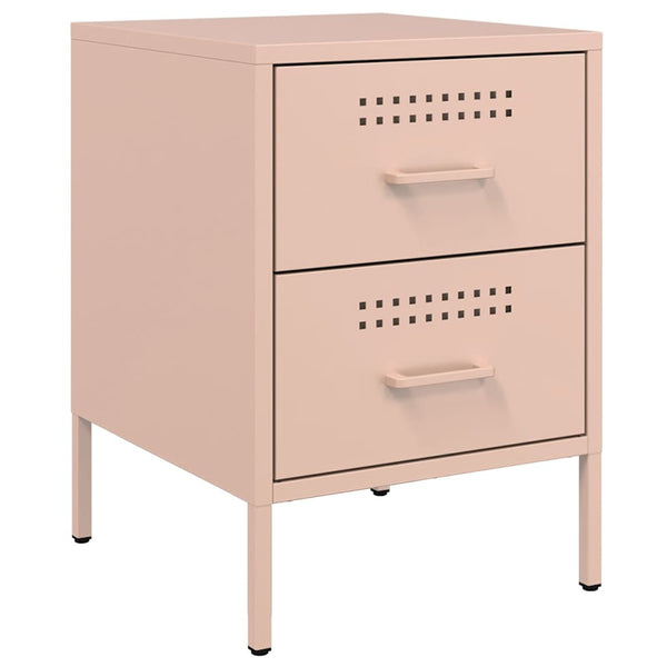 Nachttisch Militar rosa 36x39x50,5cm (Stahl)