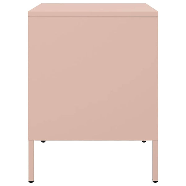 Nachttisch Militar rosa 36x39x50,5cm (Stahl)