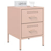Pinke Nachttische Militar 36x39x50,5cm (2 St., Stahl)