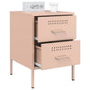 Pinke Nachttische Militar 36x39x50,5cm (2 St., Stahl)