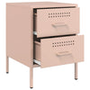 Pinke Nachttische Militar 36x39x50,5cm (2 St., Stahl)