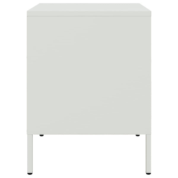 Nachttisch Militar 36x39x50,5cm (Stahl) weiß
