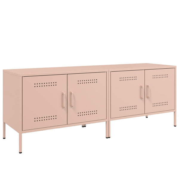 Pinkfarbene TV-Möbel Ping 68x39x50,5cm (2 St., Stahl)