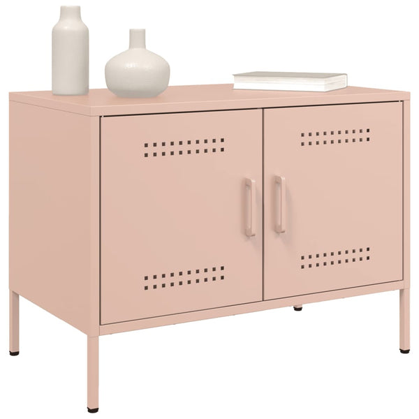 Pinkfarbene TV-Möbel Ping 68x39x50,5cm (2 St., Stahl)