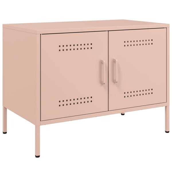 Pinkfarbene TV-Möbel Ping 68x39x50,5cm (2 St., Stahl)